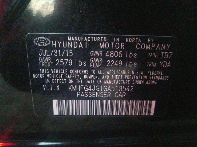 Photo 9 VIN: KMHFG4JG1GA513542 - HYUNDAI AZERA 