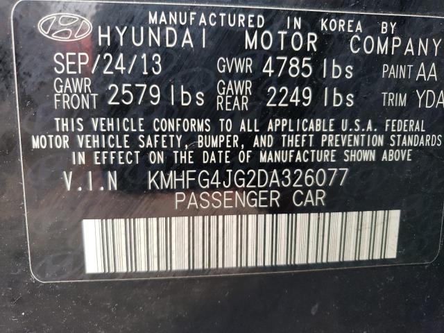 Photo 11 VIN: KMHFG4JG2DA326077 - HYUNDAI AZERA 