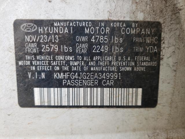 Photo 9 VIN: KMHFG4JG2EA349991 - HYUNDAI AZERA 