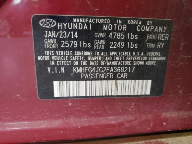 Photo 11 VIN: KMHFG4JG2EA368217 - HYUNDAI AZERA 