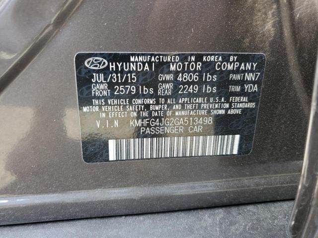 Photo 11 VIN: KMHFG4JG2GA513498 - HYUNDAI AZERA 