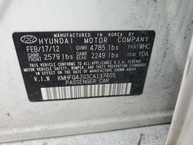 Photo 11 VIN: KMHFG4JG3CA137405 - HYUNDAI AZERA 