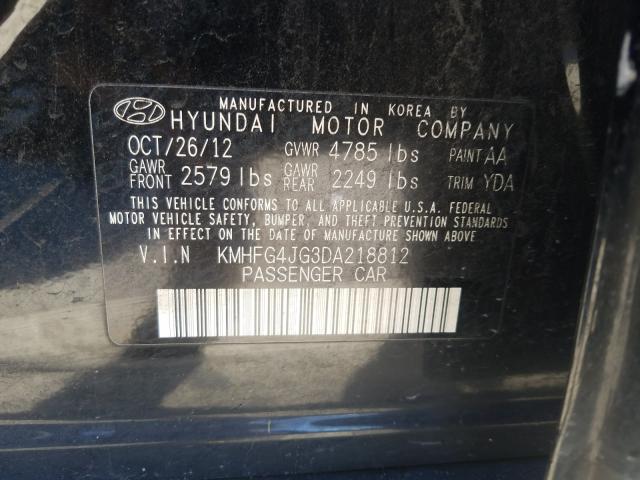 Photo 9 VIN: KMHFG4JG3DA218812 - HYUNDAI AZERA 