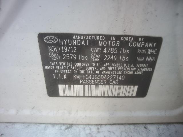 Photo 11 VIN: KMHFG4JG3DA227140 - HYUNDAI AZERA 