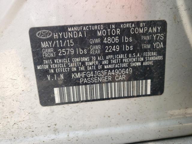 Photo 11 VIN: KMHFG4JG3FA490649 - HYUNDAI AZERA 