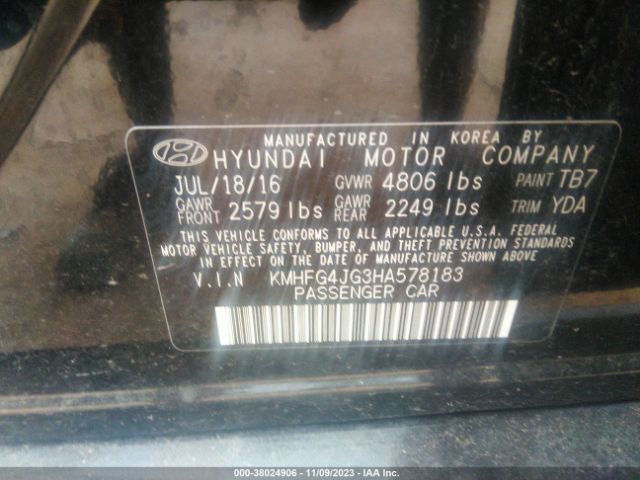 Photo 8 VIN: KMHFG4JG3HA578183 - HYUNDAI AZERA 