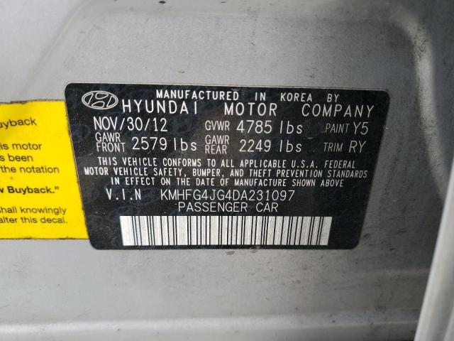 Photo 11 VIN: KMHFG4JG4DA231097 - HYUNDAI AZERA 