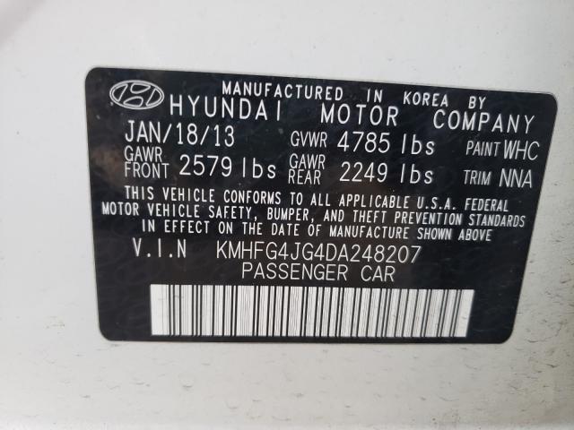 Photo 9 VIN: KMHFG4JG4DA248207 - HYUNDAI AZERA 