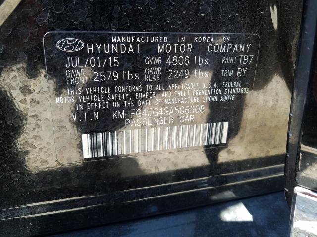 Photo 9 VIN: KMHFG4JG4GA506908 - HYUNDAI AZERA 