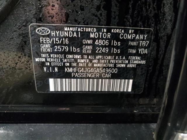 Photo 12 VIN: KMHFG4JG4GA549600 - HYUNDAI AZERA 