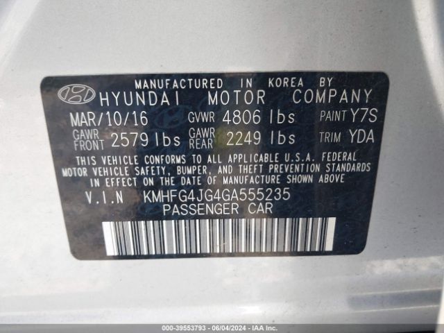 Photo 8 VIN: KMHFG4JG4GA555235 - HYUNDAI AZERA 