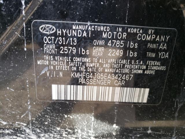 Photo 9 VIN: KMHFG4JG5EA342467 - HYUNDAI AZERA 