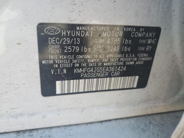 Photo 11 VIN: KMHFG4JG5EA361424 - HYUNDAI AZERA 