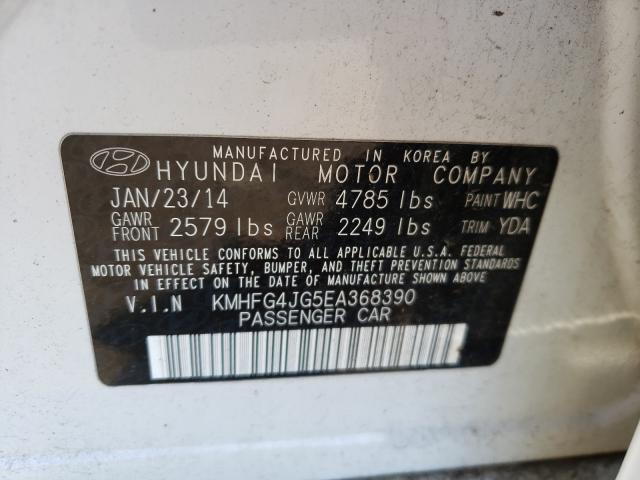 Photo 9 VIN: KMHFG4JG5EA368390 - HYUNDAI AZERA 