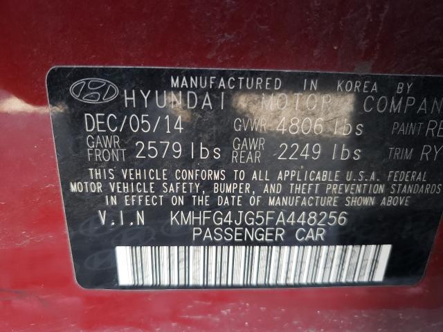 Photo 9 VIN: KMHFG4JG5FA448256 - HYUNDAI AZERA 