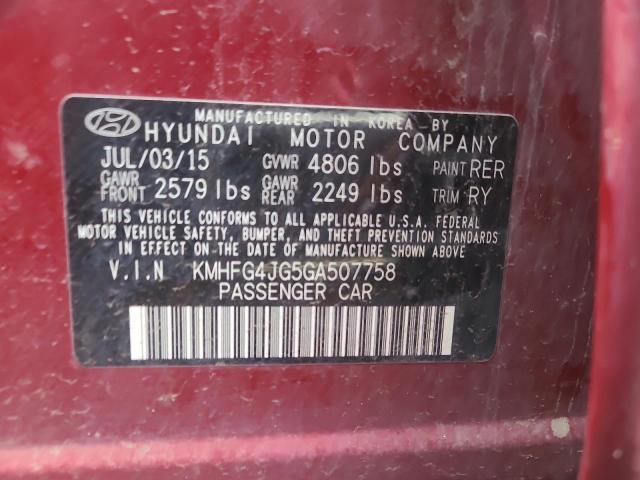 Photo 11 VIN: KMHFG4JG5GA507758 - HYUNDAI AZERA 