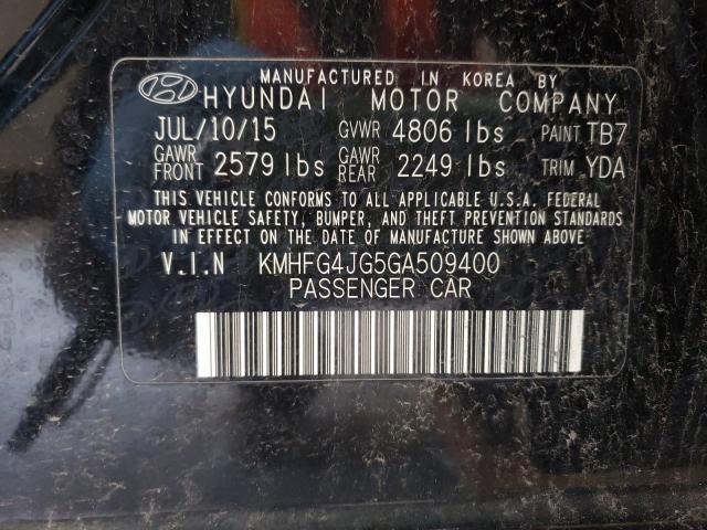 Photo 9 VIN: KMHFG4JG5GA509400 - HYUNDAI AZERA 