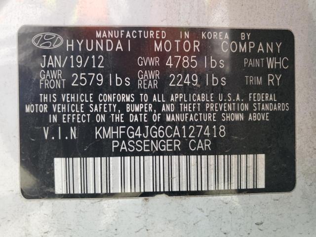 Photo 11 VIN: KMHFG4JG6CA127418 - HYUNDAI AZERA 