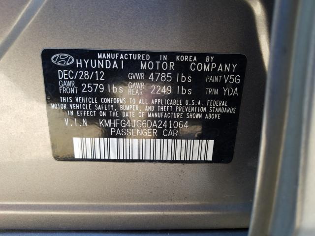 Photo 9 VIN: KMHFG4JG6DA241064 - HYUNDAI AZERA 