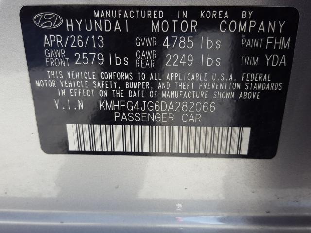 Photo 9 VIN: KMHFG4JG6DA282066 - HYUNDAI AZERA 