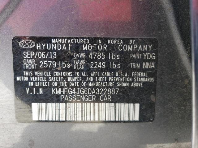 Photo 11 VIN: KMHFG4JG6DA322887 - HYUNDAI AZERA 