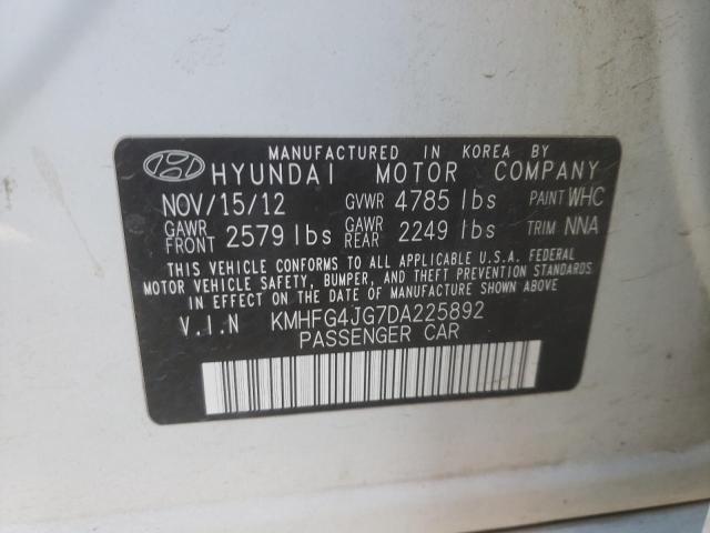 Photo 9 VIN: KMHFG4JG7DA225892 - HYUNDAI AZERA 