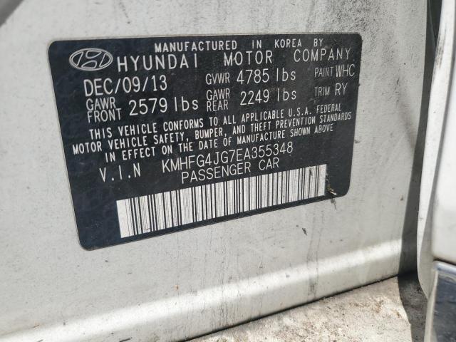 Photo 11 VIN: KMHFG4JG7EA355348 - HYUNDAI AZERA 