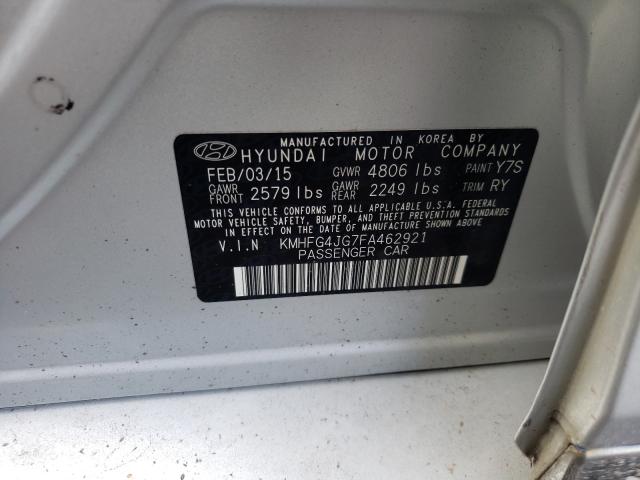 Photo 9 VIN: KMHFG4JG7FA462921 - HYUNDAI AZERA 