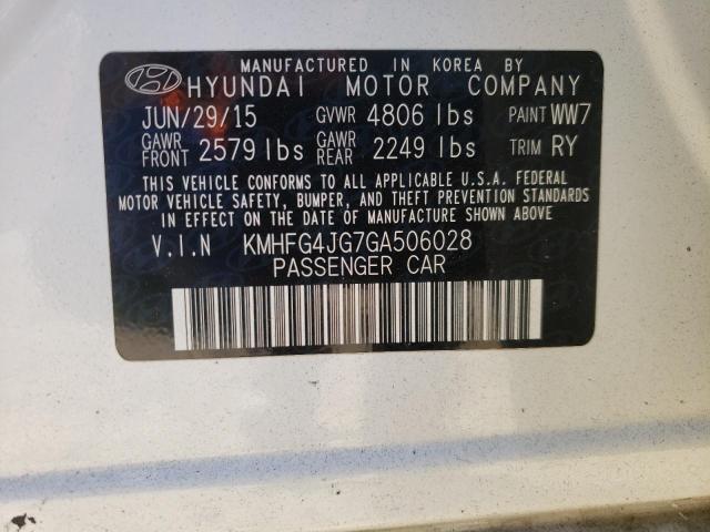 Photo 9 VIN: KMHFG4JG7GA506028 - HYUNDAI AZERA 