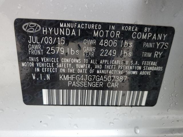 Photo 11 VIN: KMHFG4JG7GA507387 - HYUNDAI AZERA 