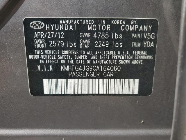 Photo 11 VIN: KMHFG4JG9CA164060 - HYUNDAI AZERA GLS 