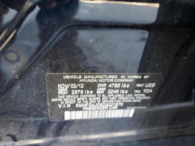 Photo 11 VIN: KMHFG4JG9DA221679 - HYUNDAI AZERA 