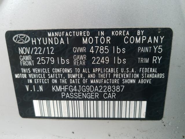 Photo 9 VIN: KMHFG4JG9DA228387 - HYUNDAI AZERA 