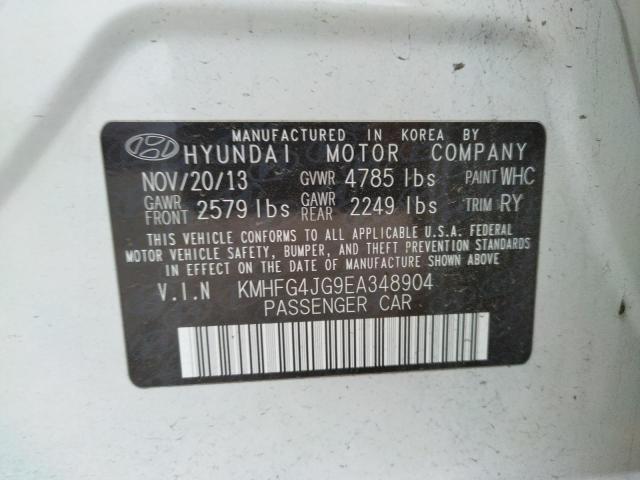 Photo 9 VIN: KMHFG4JG9EA348904 - HYUNDAI AZERA 