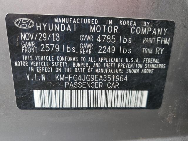 Photo 11 VIN: KMHFG4JG9EA351964 - HYUNDAI AZERA 