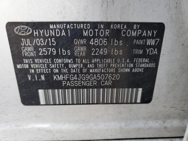 Photo 9 VIN: KMHFG4JG9GA507620 - HYUNDAI AZERA 