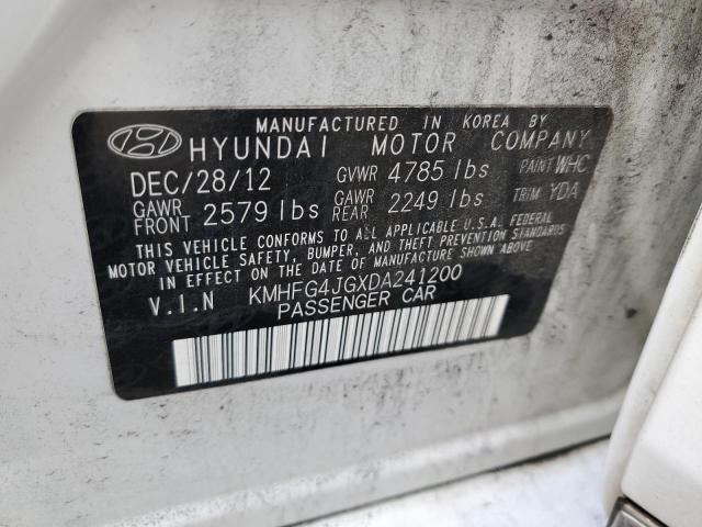 Photo 11 VIN: KMHFG4JGXDA241200 - HYUNDAI AZERA 