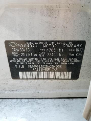 Photo 12 VIN: KMHFG4JGXDA254058 - HYUNDAI AZERA 