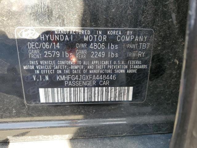 Photo 11 VIN: KMHFG4JGXFA448446 - HYUNDAI AZERA 