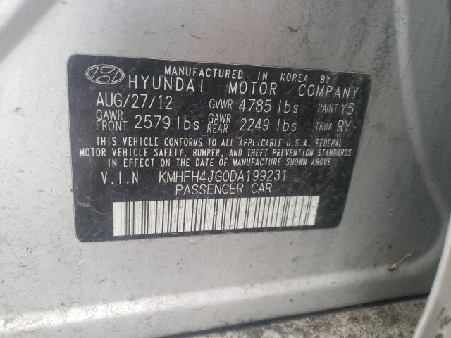 Photo 9 VIN: KMHFH4JG0DA199231 - HYUNDAI AZERA GLS 