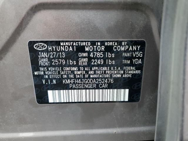 Photo 11 VIN: KMHFH4JG0DA252476 - HYUNDAI AZERA GLS 