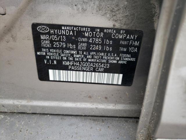 Photo 9 VIN: KMHFH4JG0DA265423 - HYUNDAI AZERA GLS 