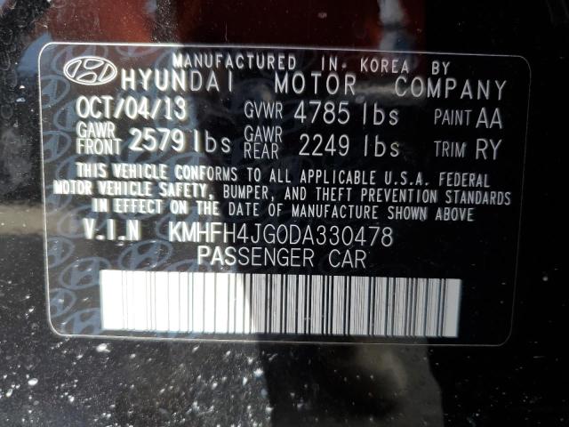 Photo 11 VIN: KMHFH4JG0DA330478 - HYUNDAI AZERA GLS 