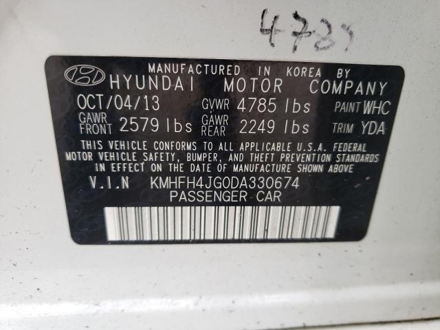 Photo 9 VIN: KMHFH4JG0DA330674 - HYUNDAI AZERA GLS 