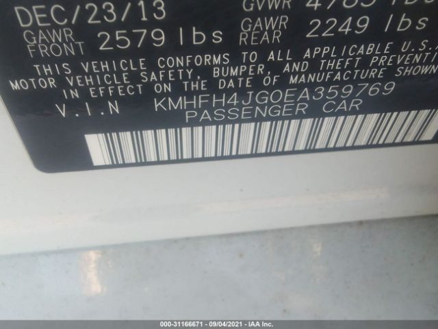 Photo 8 VIN: KMHFH4JG0EA359769 - HYUNDAI AZERA 