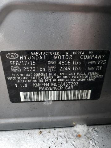 Photo 11 VIN: KMHFH4JG0FA467293 - HYUNDAI AZERA LIMI 