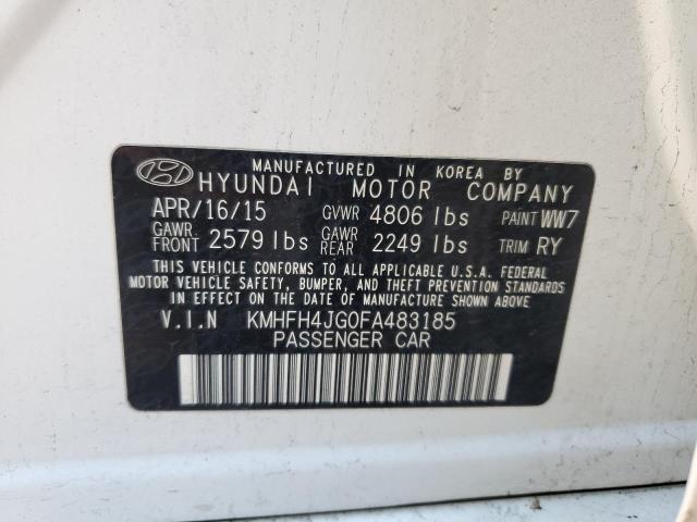 Photo 11 VIN: KMHFH4JG0FA483185 - HYUNDAI AZERA 