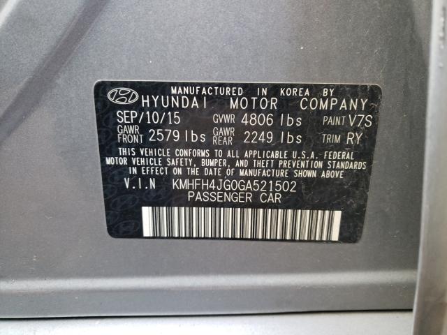 Photo 9 VIN: KMHFH4JG0GA521502 - HYUNDAI AZERA LIMI 