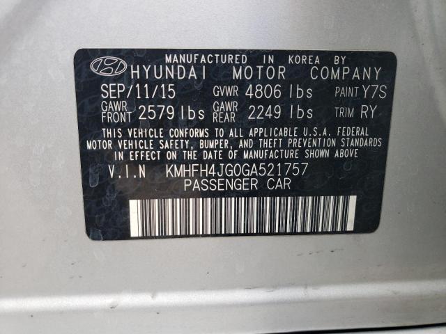 Photo 11 VIN: KMHFH4JG0GA521757 - HYUNDAI AZERA LIMI 