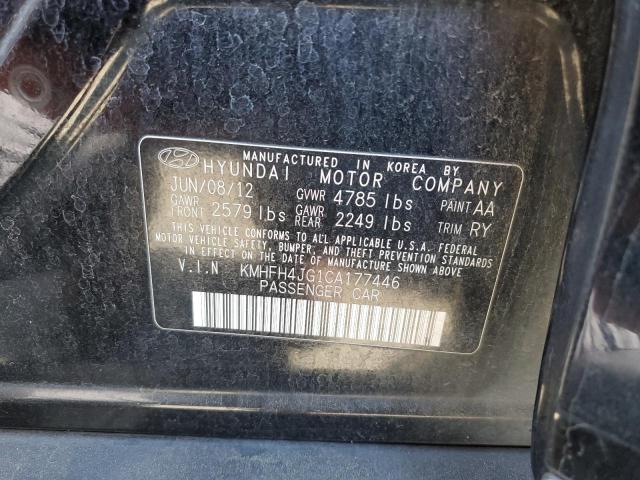 Photo 11 VIN: KMHFH4JG1CA177446 - HYUNDAI AZERA GLS 